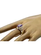 Vintage Pierścionek Aleksandryt 14k żółte złoto vrc074y